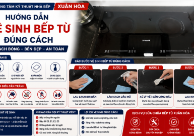Hướng Dẫn Vệ Sinh Bếp Từ Đúng Cách Giúp Bếp Luôn Bền Đẹp