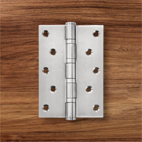 Bản lề lá, 4 vòng bi, inox 304, kích thước: 127 x 76x 3 mm