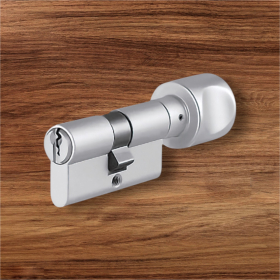 Ruột khóa 1 đầu chìa, có núm xoay tròn