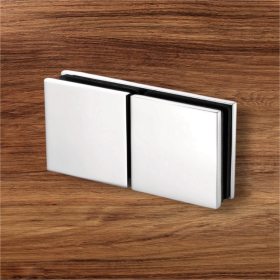 Bản lề cửa phòng tắm, Kẹp kính gắn kính 180°