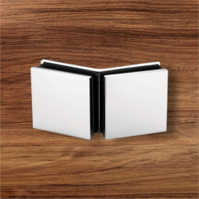 Bản lề cửa phòng tắm, Kẹp kính gắn kính 135°