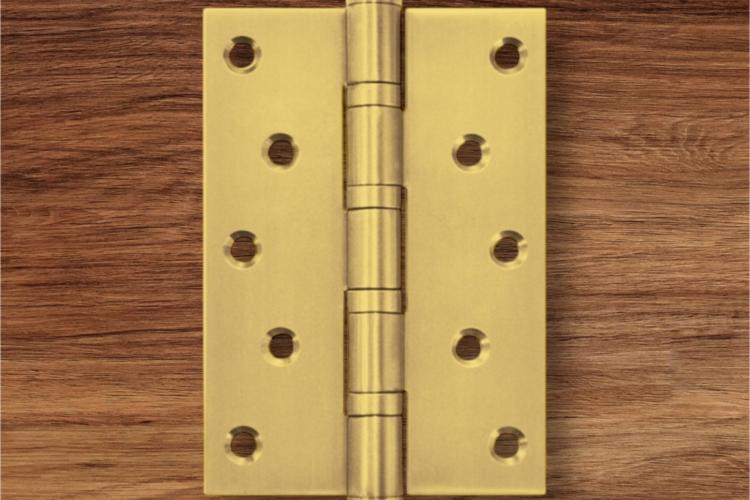 Bản lề lá, 4 vòng bi, inox 304, kích thước: 127 x 89 x 3 mm