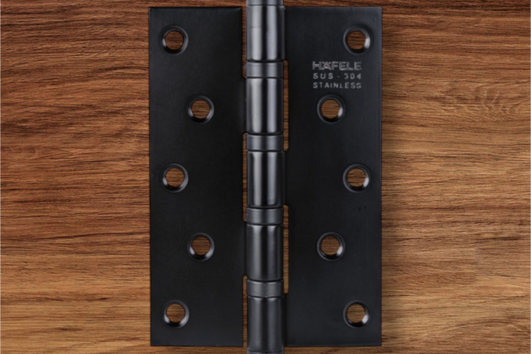 Bản lề lá, 4 vòng bi, inox 304, kích thước: 127 x 89 x 3 mm