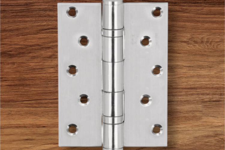 Bản lề lá, 2 vòng bi, inox 304, kích thước: 127 x 89 x 3 mm