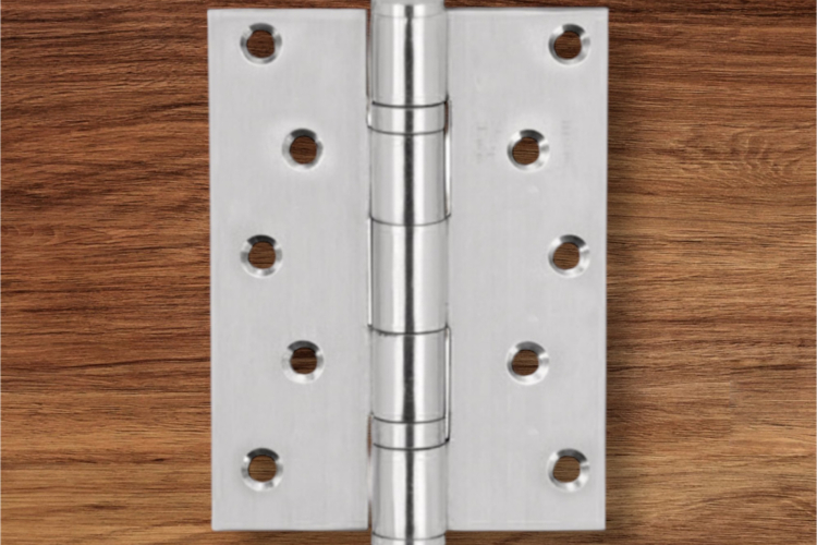 Bản lề lá, 2 vòng bi, inox 304, kích thước: 127 x 89 x 3 mm