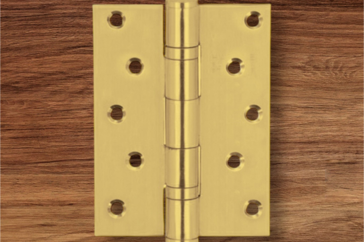 Bản lề lá, 2 vòng bi, inox 304, kích thước: 127 x 89 x 3 mm