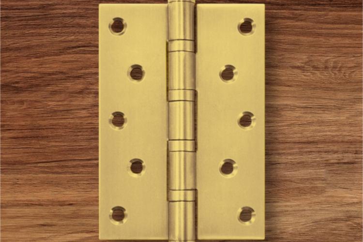 Bản lề lá, 4 vòng bi, inox 304, kích thước: 127 x 89 x 3 mm