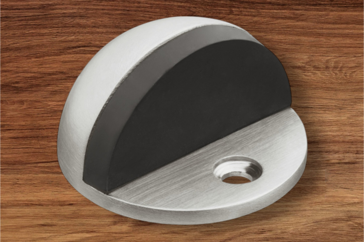 Chặn cửa gắn sàn, Inox