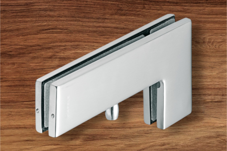 Kẹp kính trên có chốt, F, Startec, dùng cho cửa kính mở 2 chiều