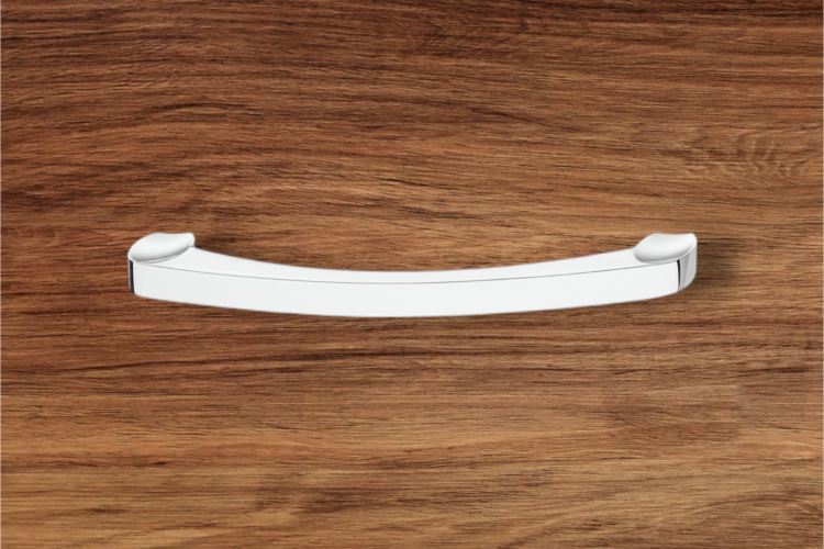 Tay nắm tủ, Tay nắm cong, hợp kim kẽm, cạnh thẳng, Häfele Déco H1325