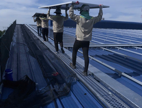 Dự án 800kwp tại cty BMD, kcn Mỹ phước Bình Dương