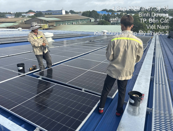 Dự án 800kwp tại cty BMD, kcn Mỹ phước Bình Dương